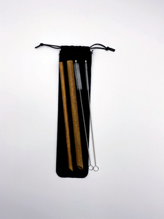 天然木吸管組合(含粗、細吸管及吸管刷)